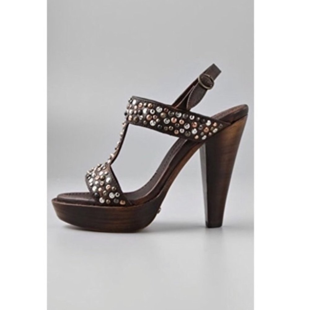 Frye Joy Studded Slingback Boho Sandal Size 8.5
